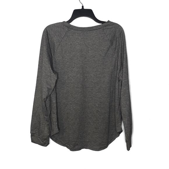 Women's Grey Cozy Lightweight Long Sleeve Sweatshirt Size XLarge - Picture 5 of 5